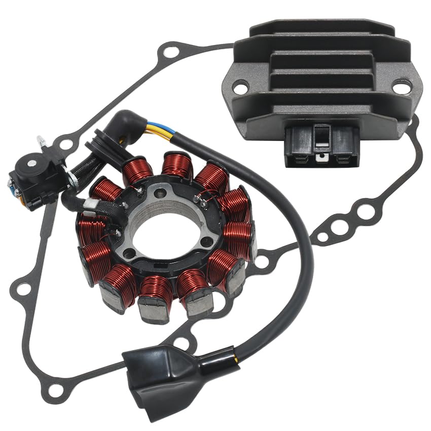 Stator Coil Rectifier Stator Gasket for Honda 2018 CRF250 CRF250R AC,2020 CRF250R CRF250RK,2019-2020 CRF250 CRF250R Stator Coil 31120-K95-A21 31120-K95-A41 Rectifier 31600-KZL-931