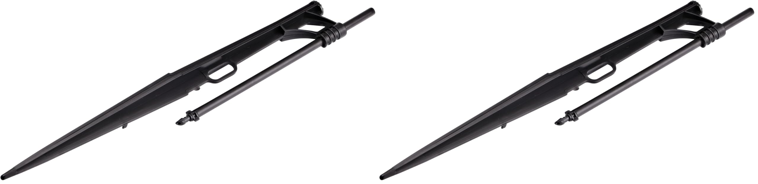 Raindrip 384R0UB 13 High Density Stakes with 8-Inch Adjustable Risers, 1 Count (Pack of 2), Black