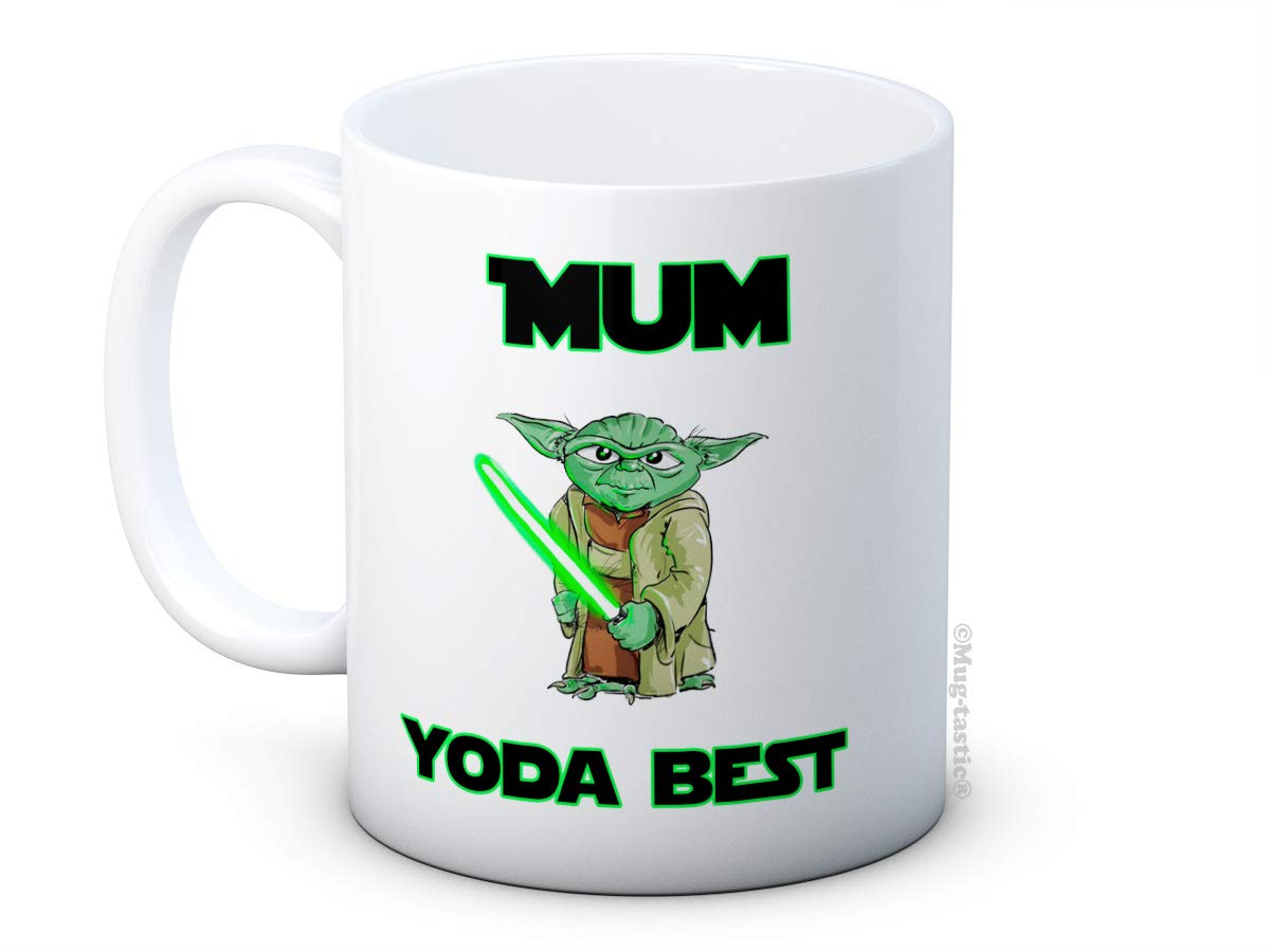 Mug-Tastic White Mum Yoda Best - Funny Ceramic Coffee Mug - Great Gift Idea For Mum!