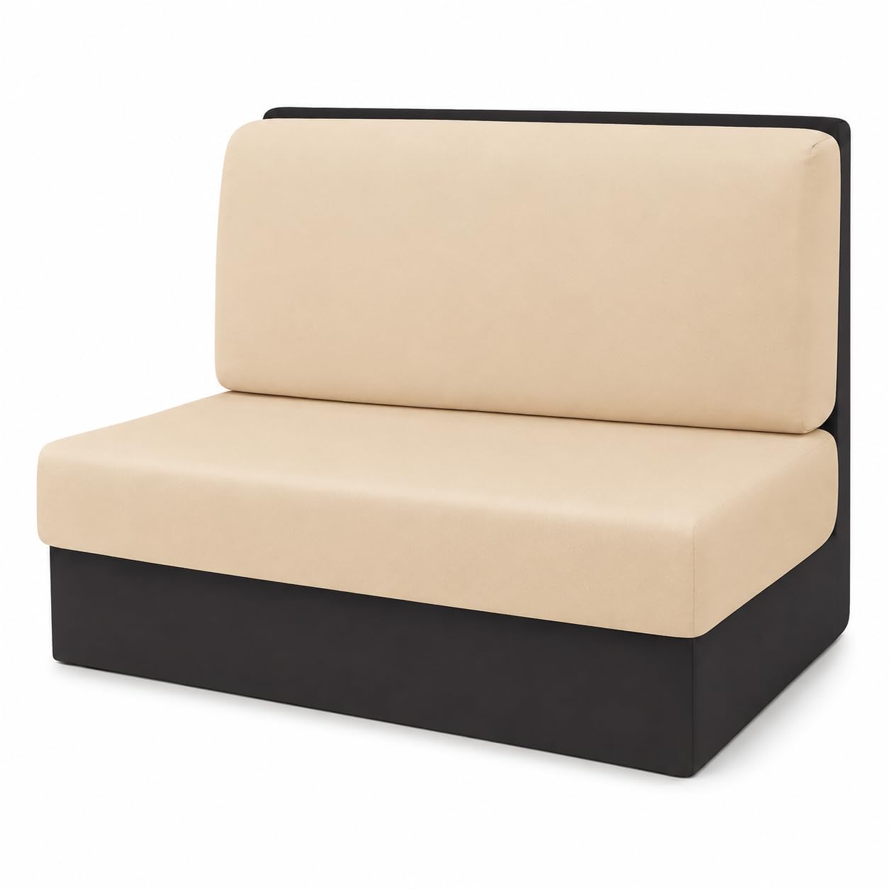 TDHLW ,beige, 2 Piece RV Dinette Cushion Covers, Stretch Camper Bench Seat Covers with Backrest Cover and Seat Cushion Cover, Milk Silk Full Coverage Booth Seat Slipcovers for RV Camper