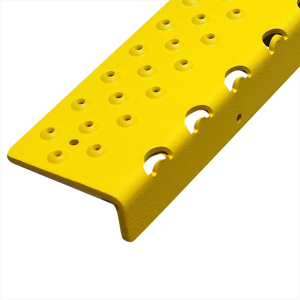 Handi Treads 30 inch Non-Slip Nosing, Powder-Coated Yellow, Pack of 12