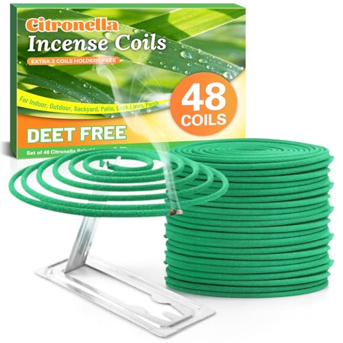 SCENTORINI Citronella Räucherspirale, Zitronengras Coils für Innen und Draußen, Garten, Balkone...