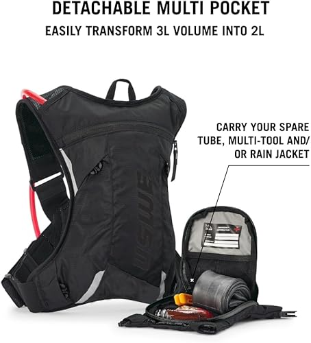 Miniatura 4 de USWE MTB Hydro Hydration Pack con vejiga de hidratación - Mochila de hidratación para ciclismo, ciclismo de montaña, E-MTB y equitación de grava,