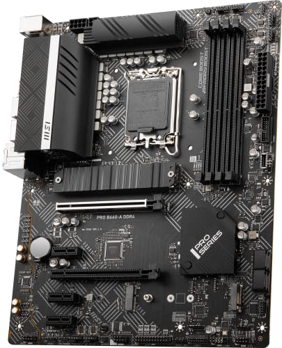 Image of MSI PRO B660-A DDR4 Motherboard (ATX, 12th Gen Intel Core, LGA 1700 Socket, DDR4, PCIe 4, 2.5G LAN, M.2 Slots, USB 3.2)