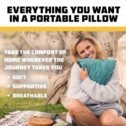 Wise Owl Outfitters Camping Pillow - Backpacking And Travel Pillow For Sleeping And Traveling - Compressible Memory Foam Travel Pillow - Small/Medium #TOP4