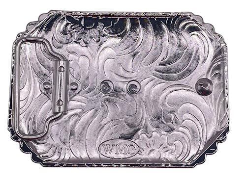 Image of WMG Western Belt Buckles for men women - Texas Map Buckles - Rodeo Cowboy Belt Buckle - Fits Up to 2 Inch Belts