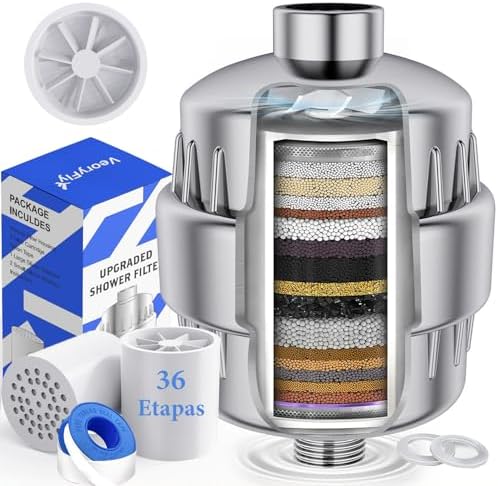 Shower Filter 36 Stages Purifier Included Vitamin C E Shower Filt...