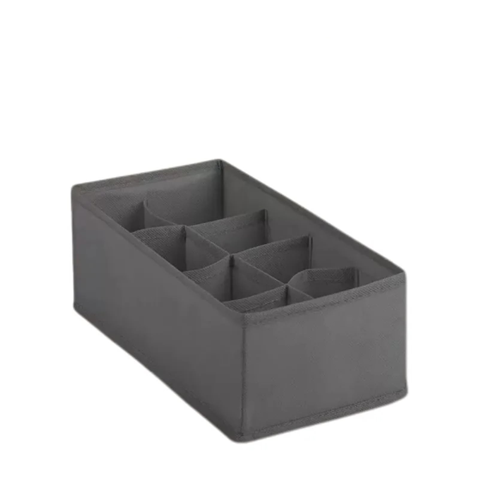 GYTTDERFL Sock Organiser Underwear Organizers Of Cabinet And Drawer Wardrobe Clothes Bra Organizer For Socks Pants Fabric Foldable Storage Box(Grey-8grids-1)