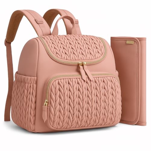 Image of Baby Diaper Bag | Diaper Bag for Mothers For Travel | Baby Bags For Mothers Carry | Baby Diaper Bag For Mother For Travelling | Lugguage Nappy Handbags with Changing Mat