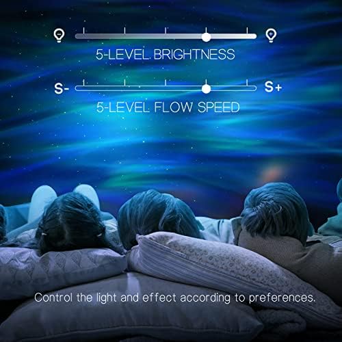 northern galaxy light aurora projector with 33 light effects led star projector for bedroom nebula lamp remote control white noises bluetooth speaker for parties