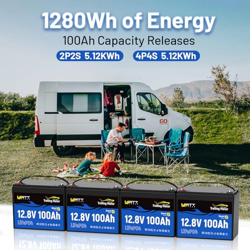Image of Wattcycle 12V 100Ah LiFePO4 Battery with 120A BMS IP67 Bluetooth