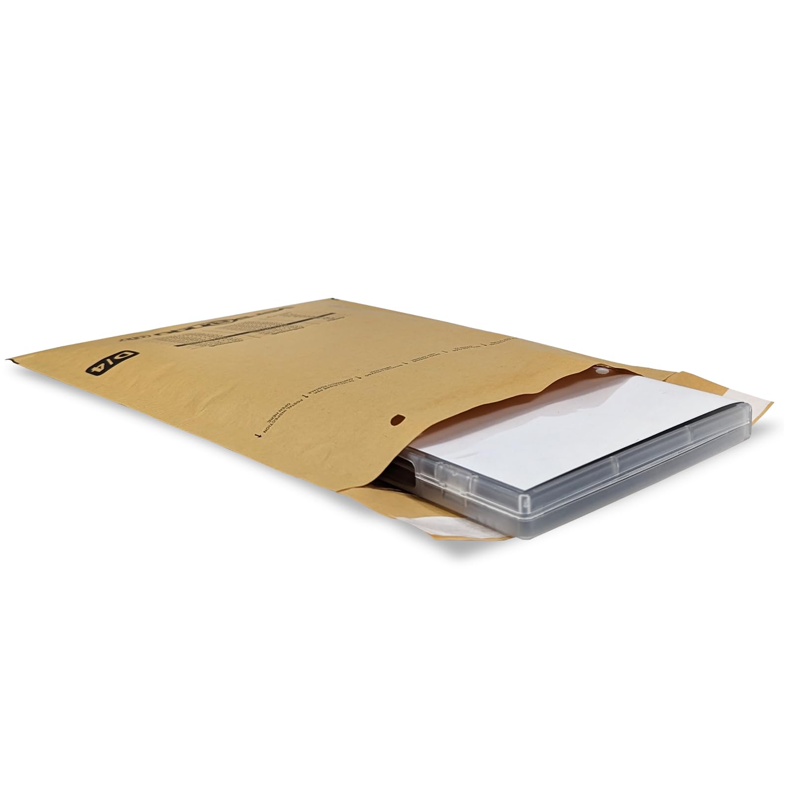 versando 200 sobres acolchados D4, tamaño interior 180 x 265 mm, dimensiones exteriores 200 x 275 mm, color marrón/amarillo dorado para DIN B5/A5/DVD