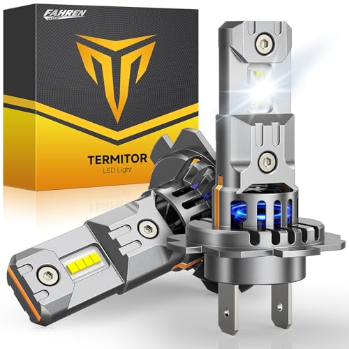 FAHREN Upgraded & Brightest H7 Led Bulbs, (𝟏,𝟎𝟎𝟎%) 𝟏𝟎𝐗 𝟔𝟎,𝟎𝟎𝟎𝐋𝐌 Ultra Bright 6500K H7 fog light, Mini Size No Adapter Needed.IP68 Waterproof,Plug and Play, Pack of 2