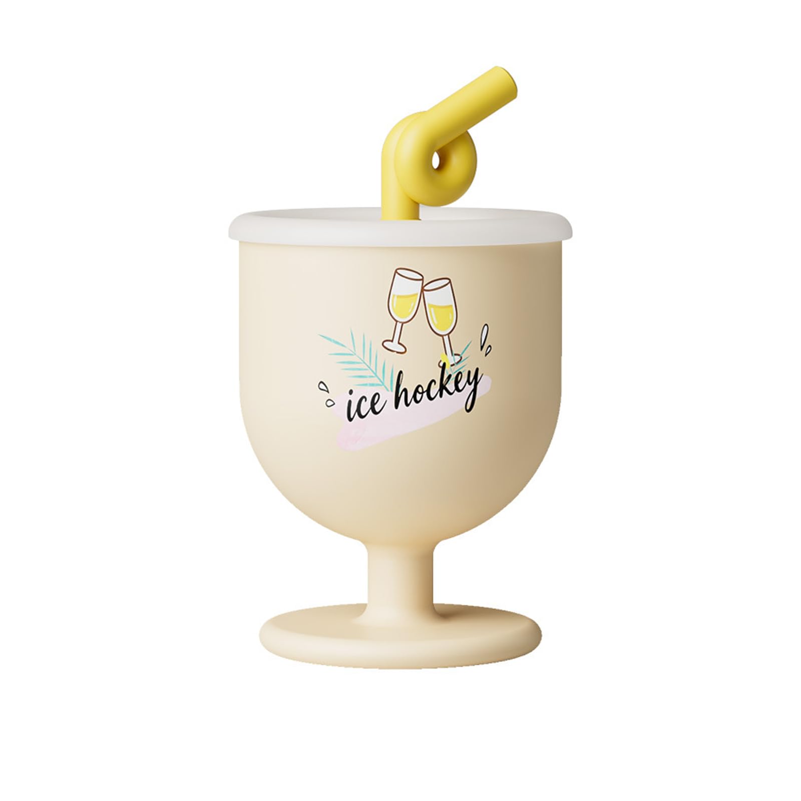 Jazuaiao Innovative 2 in 1 Ice Maker and Beverage Container for Cocktails Sodas Easy to Carry Home Club Ice Ball Glass Sturdy Molding Cup