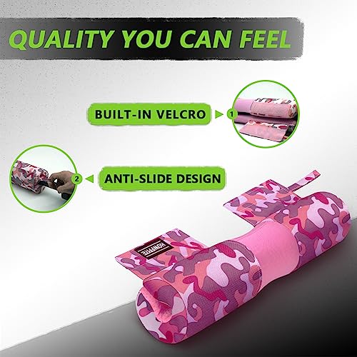 Barbell Pad Built-in Anti-Slide Design for Hip Thrusts, Squats and Lunges, Neck & Shoulder Protective Pad - Fits Standard and Olympic Bars - Image 3