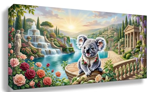 Kit broderie diamant koala de prestige, tableau strass 5D géant 90x180 cm