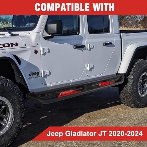 Estribos Gladiator JT para 2020-2024, acero reforzado negro miniatura 4