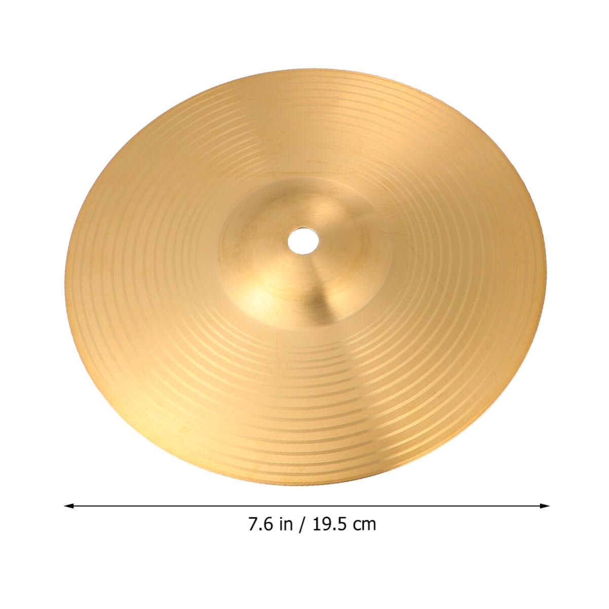 Homoyoyo Percussion Instrument Cymbal 8 Inch Brass Hi-hat Crash Ride Cymbals Traditional Finish for Drum Players
