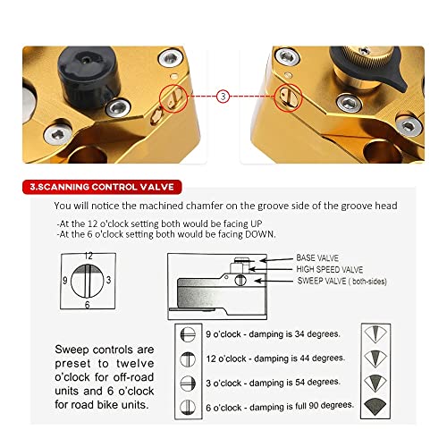 Amortiguador de dirección universal ajustable accesorio seguridad para moto 4