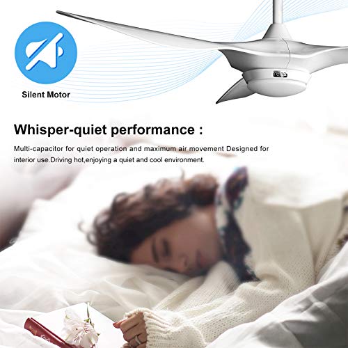 Reiga FR-FAN-619H-485 52-In Bright White Large Ceiling Fan thumb #5
