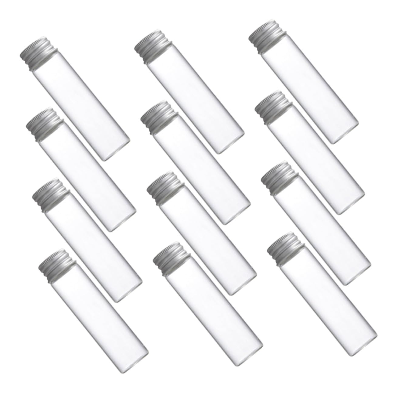 30piezas De Ensayo De Vidrio Tapa De Pequeños Frascos Para Muestras De Laboratorio Decoración De Bodas y Regalos De Joyería