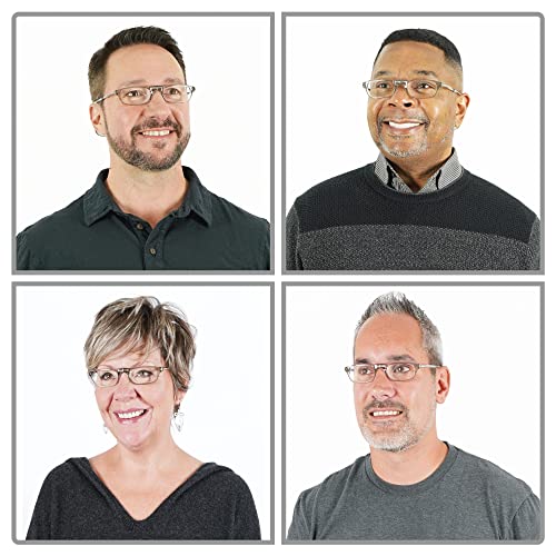 Clic Magnetic Reading Glasses (Expandable), Adjustable Temple Computer Readers, Original Expandable, (Smoke, 2.00 Magnification) #TOP3