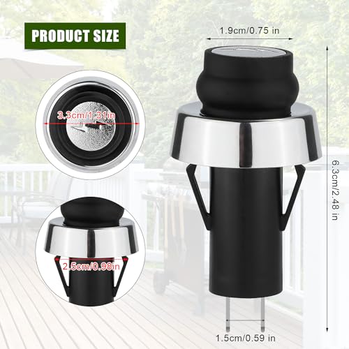 NQEUEPN GS4 Zündknopf für Weber, GS4 Grill Zündknopf Praktisch Druckknopf Ersatz für Weber #66220 Passend für Weber GS4 Genesis II & Spirit II Gasgrills S310 E310 S-210 E-210