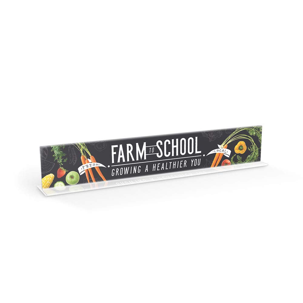 Farm to School Poster | Farm to School Sign Set | 36" x 6 1/4" Set of Two Laminated Posters