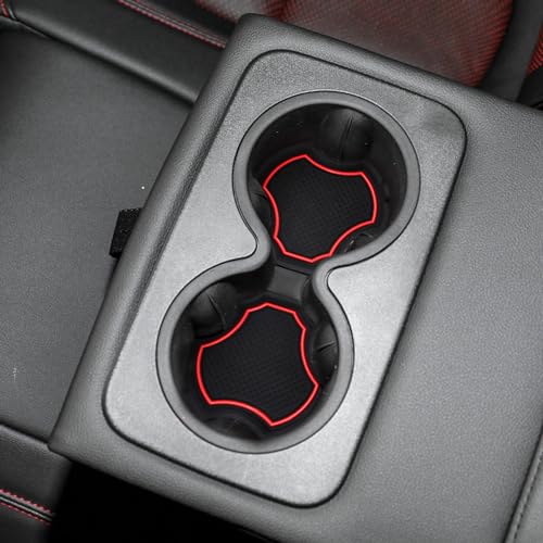 Inserciones para porta vasos de silicón rojo para Chevy Blazer miniatura 2