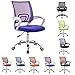 Chaise de Bureau en Maille Respirante Computer Stuhl Heimbürostuhl Personal Stuhl Konferenz Hocker Studentenwohnheim Rotary Lifting Einfach Faul Lehner (Color : Purple)