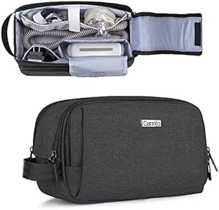 CURMIO CPAP Travel Bag Compatible with ResMed AirMini Machine, Portable CPAP Supplies Carrying Case Storage Bag, Black (Empty Bag Only, Patent Pending)