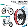 Powallon 48V 750W Fat Tire Ebike Conversion Kit Front Wheel, 20/26" Wheel, 80N.m Torque, 28MPH, Disc-Brake Ready, 135mm O.L.D #1