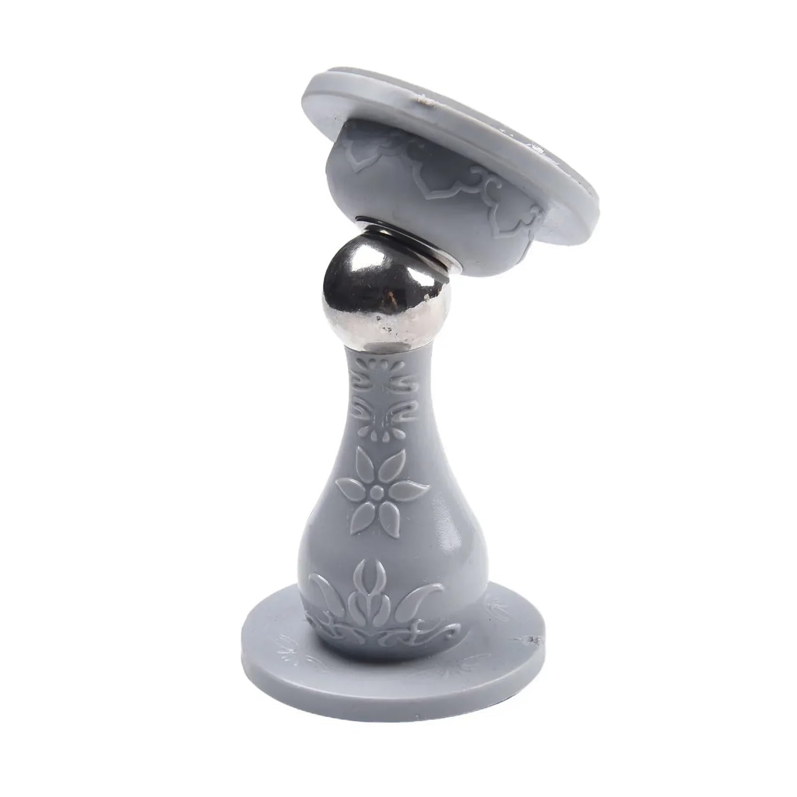 Fjixuo Grey Magnetic Door Stopper No Punch Bumper Holder Silicone Suction Anti Collision Windproof Household Hardware For Home, Office(Grey)