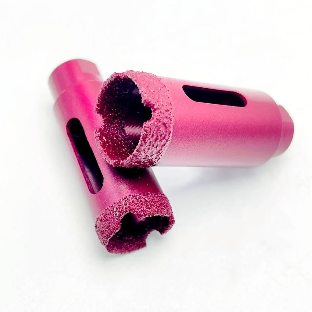 Hilo Soldado al vacío Brocas de perforación de diamante en seco Brocas de cerámica Sierra perforadora Granito Mármol Porcelana Ladrillo Brocas Herramientas 1 pieza, 55 mm