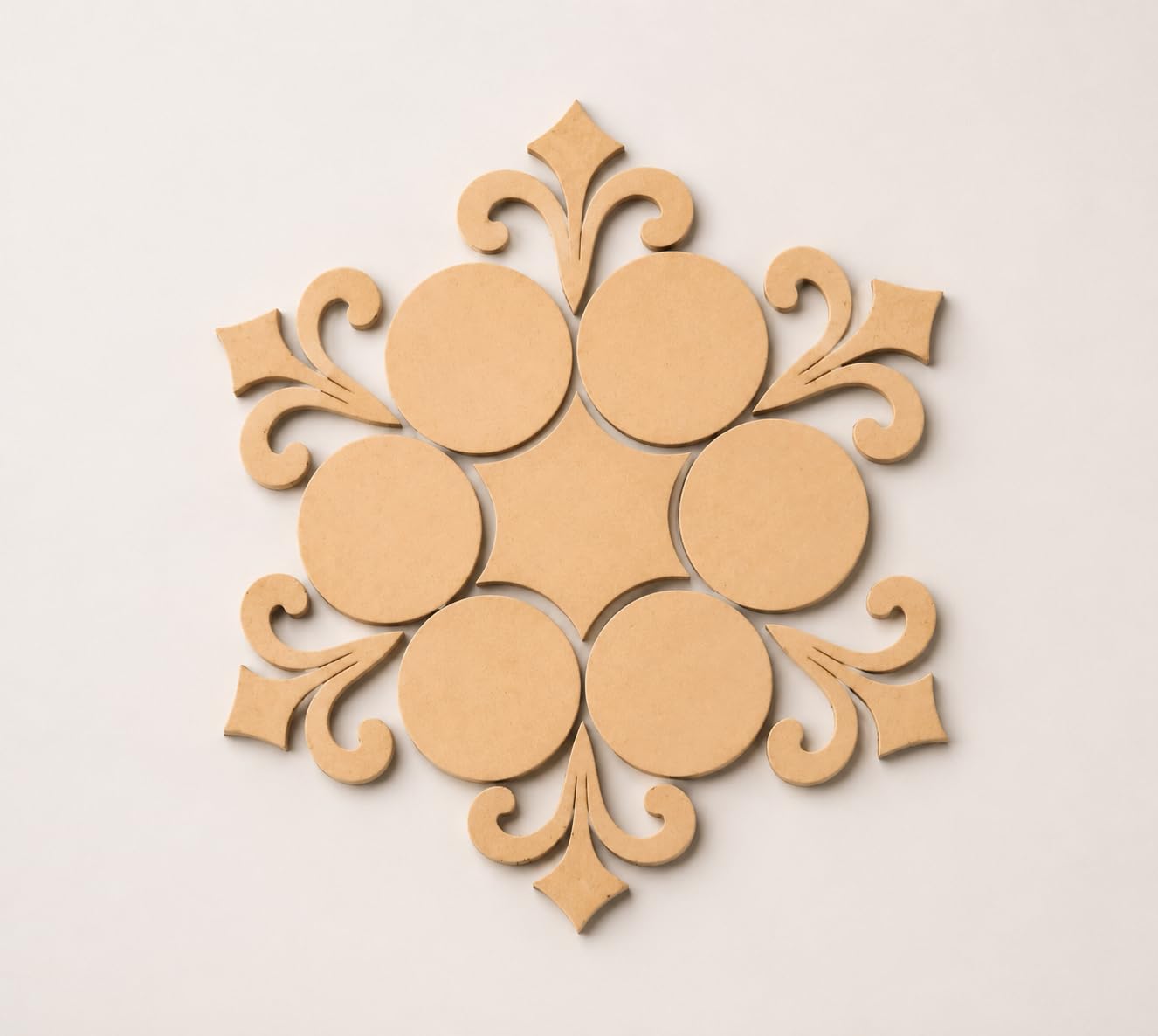 Multi-Layered Lotus Rangoli MDF Cutout for DIY Art & Craft | Pre-Designed Wooden Layered Base for Painting, Resin Art, Festival Decoration, Mandala Artwork, Floor Decor & Home Decoration-image-23