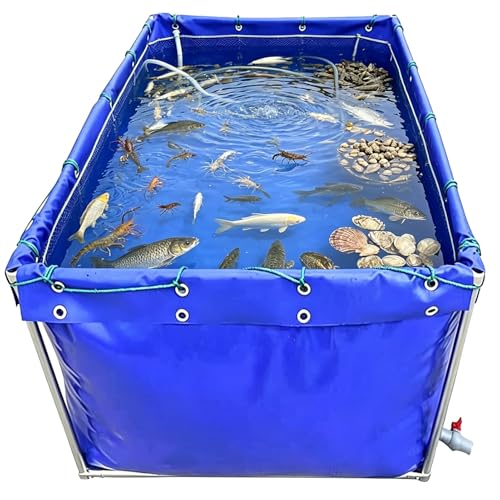 Grand réservoir d'eau d'aquaculture robuste en PVC durable - 2