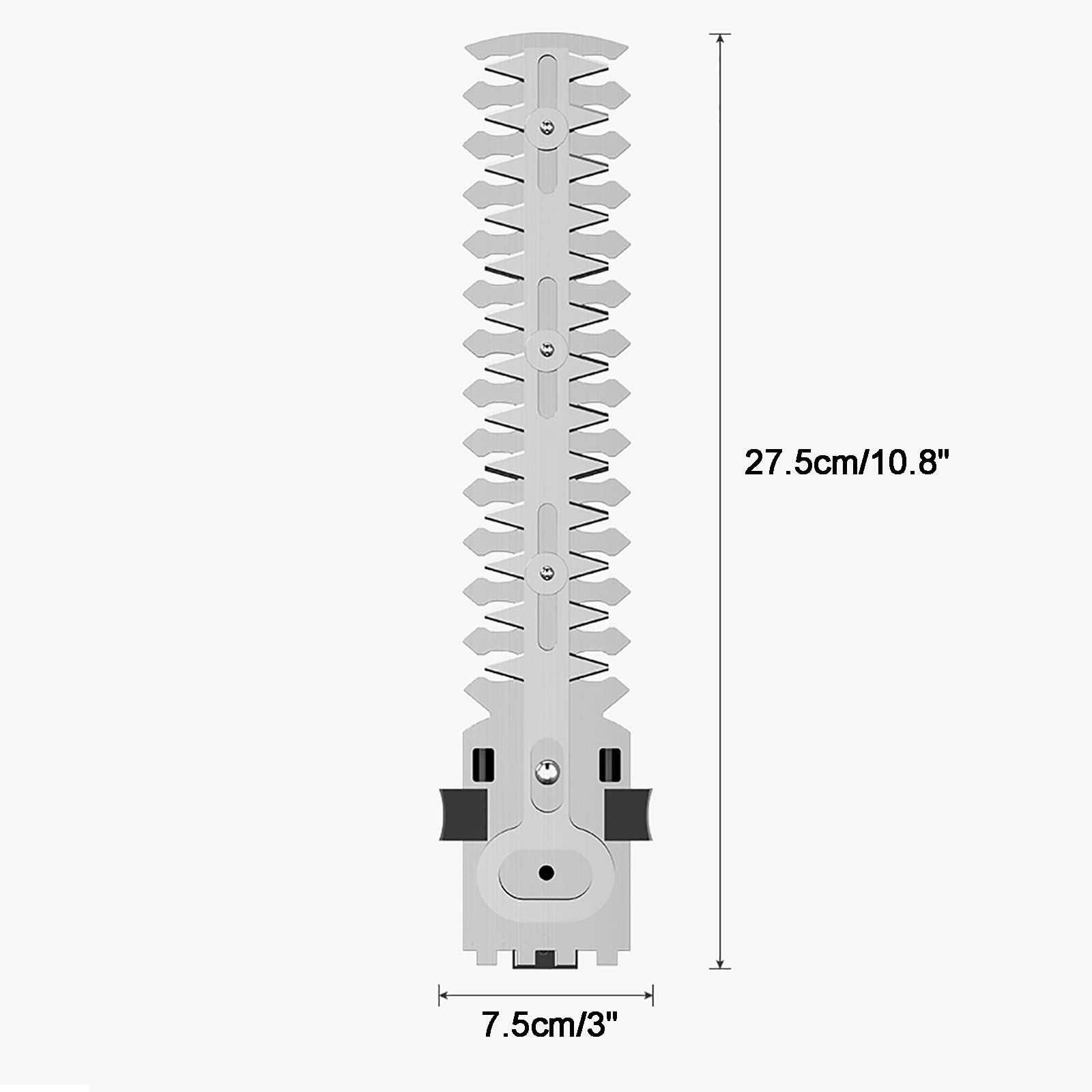 Akumulatorowe nożyce do żywopłotu bezprzewodowe, nożyce do żywopłotu 27,5 cm długość ostrza, otwór 18,5, bateria 2000 mAh i ładowarka, elektryczne nożyce do żywopłotu z miękkim uchwytem, lekkie