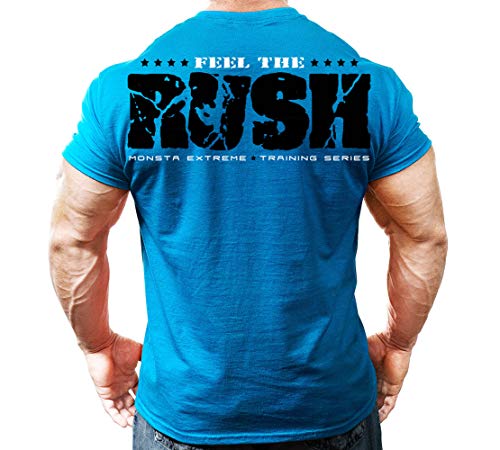 Men's Bodybuilding Workout (HulkOut:FeelTheRush) Gym T-Shirt2