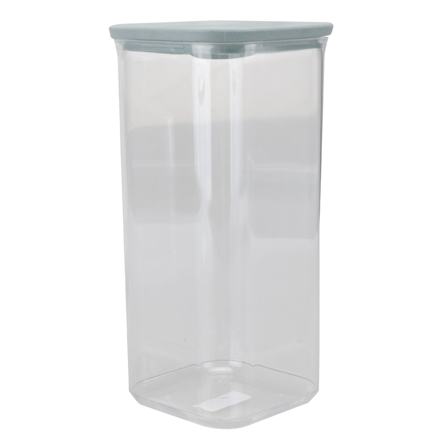 Vfm E-Store Grey 1.7L Vfm - Food Container Grey 1. 7L Airtight Storage Container Plastic Square Leakproof Stackable Container Reusable Meal Prep Lunch Box - 10. 2 X 10. 2 X 22. 8Cm Grey