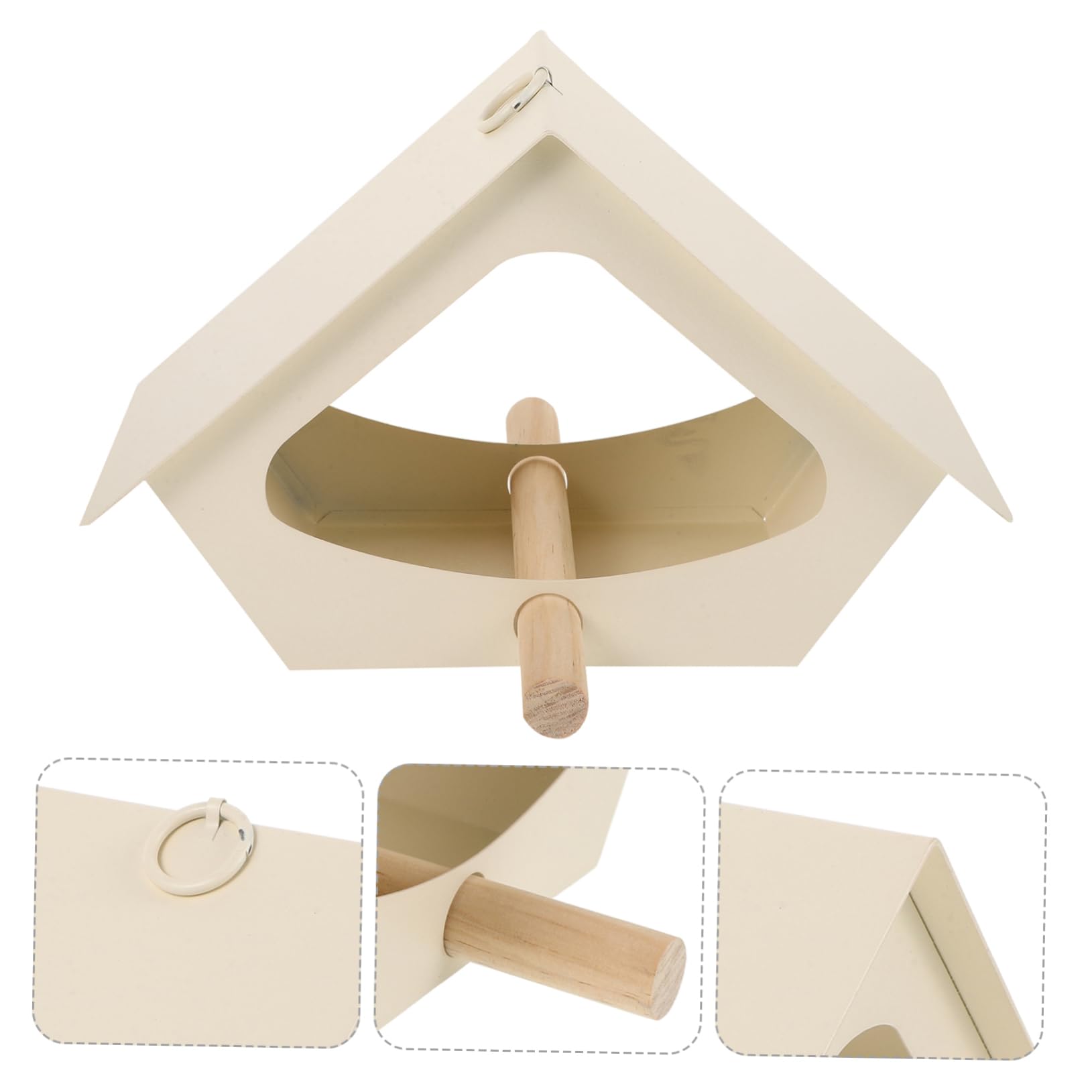 VANZACK Mangiatoia Per Appesa Alimentatore Per Pappagalli e Parakeet Design Antispreco e Facile Per e