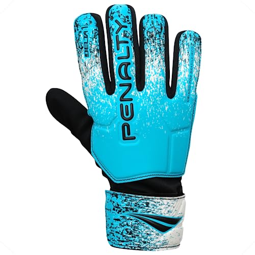 Luva de Goleiro Penalty Adulto Delta 1 Para Todos os Pisos Cor:Azul+Branco;Tamanho:10;Gênero:Unissex