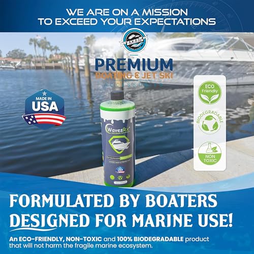 WavesRx Salt Neutralizing Boat Soap & Jet Ski Wash with SiO2 Surface Protection (EpicWash+) | Marine Grade Cleaner Removes Salt & Contaminants | Protective Ceramic Coating Prevents Buildup & UV Damage - Image 7