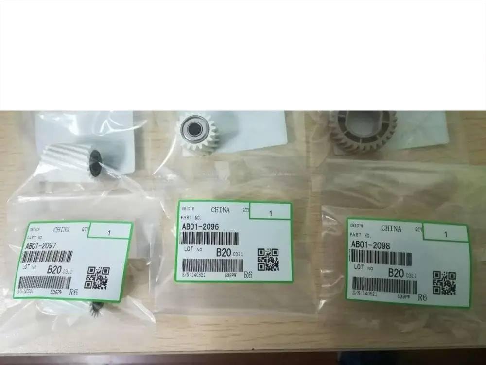 5Sets/3Pcs Lower Roller Gear Kit AB01-2098 AB01-2097 AB01-2096 for MPC3003 C5503 C4503 C6003 Fuser Idler Gear