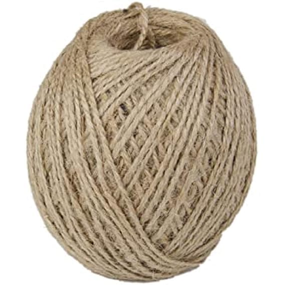 Awadh Jute Rope, 4mm 3-Ply Natural Thick Jute Twine String for Floristry, DIY Arts Crafts, Gardening Bundling and Cat Scratch Post (Brown) 100 Feet / 30 Meters |-image-32