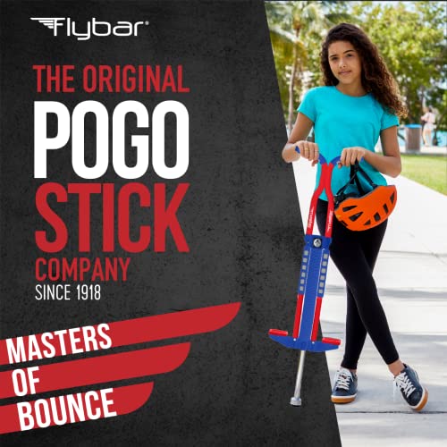 Image of Flybar Master Pogo Stick for Kids Ages 9+, 80-160 lbs - Easy Grip Handles - Active Exercise Toy for Tweens & Teens - Outdoor Toy with Non-Slip Foot Pegs for Boys and Girls - No Assembly Needed