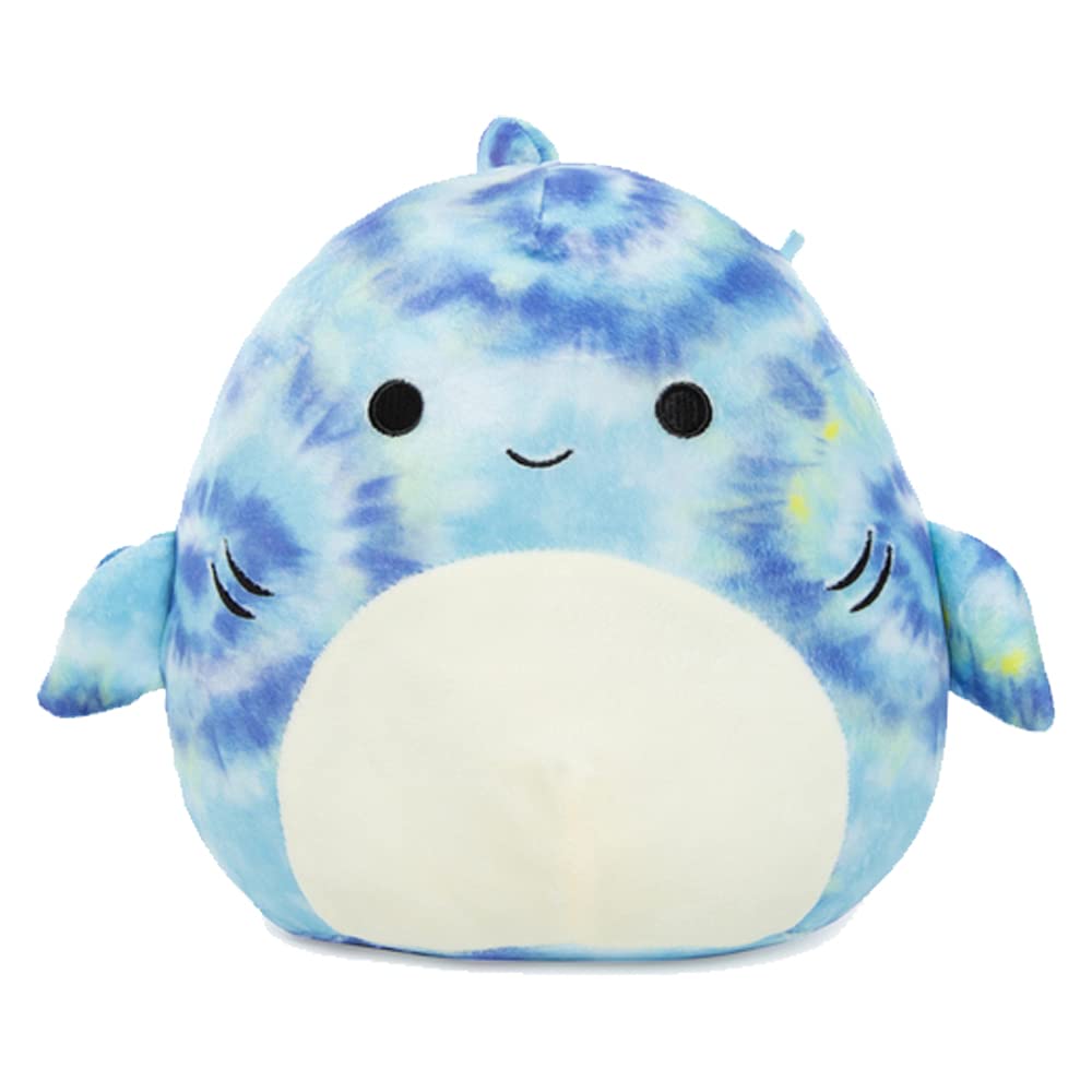 Squishmallows Official Kellytoy Luther The Tye Dye Shark Soft Squishy Toy Stuffed Animal (5 Inch