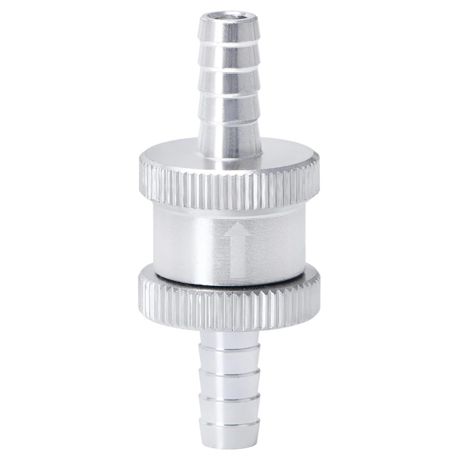Uyzndkvsi Silver Aluminum Alloy Non Return 1-Way Check Valve(Silver)