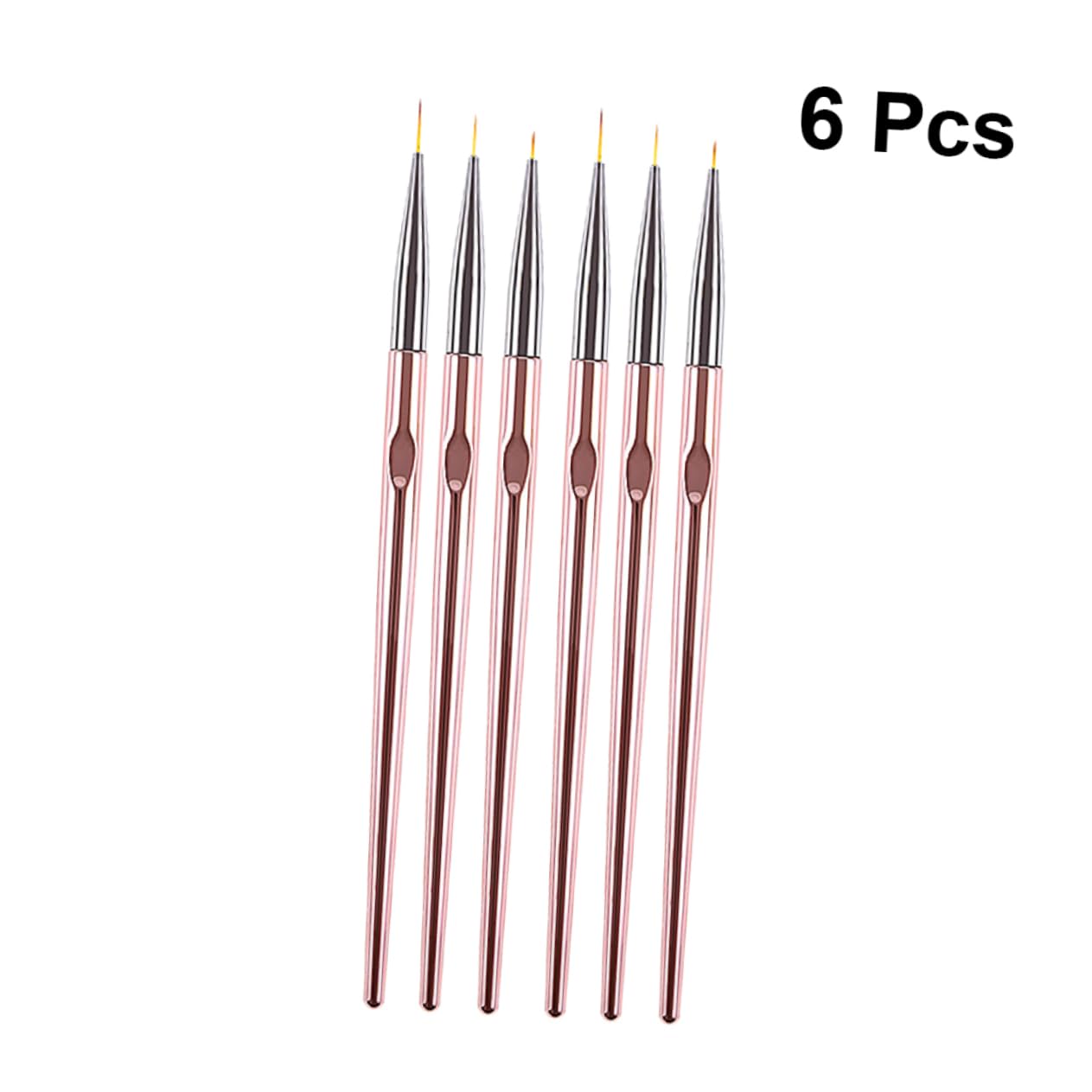 Healeved 6sets Pennarelli Per Nail Art Pennelli Colorati Per Manicure Per Disegni e Decorazioni Unghie Per Professionisti e Principianti