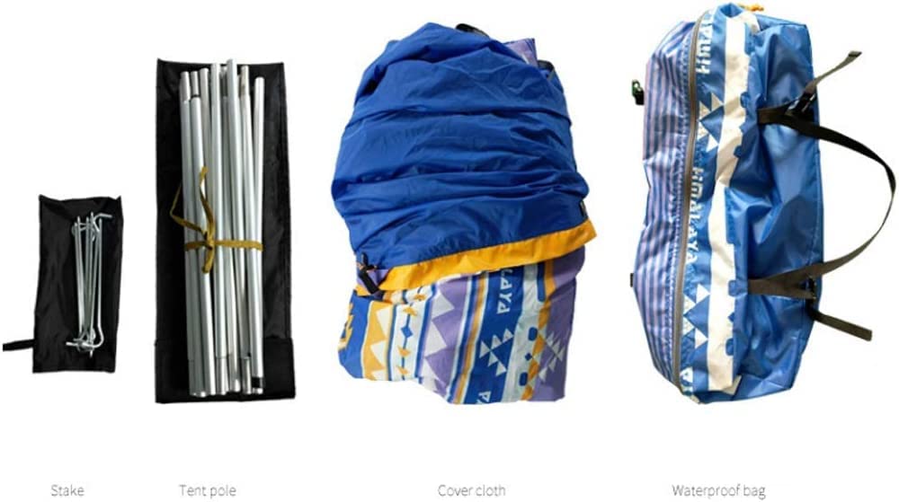 Namiot Trekkingowy, Wiatroszczelny, Namiot W Kształcie Piramidy 3 Osoby Łatwa Konfiguracja Wodoodporna Powłoka Przeciwsłoneczna Pręt Aluminiowy Błyskawiczny Tent