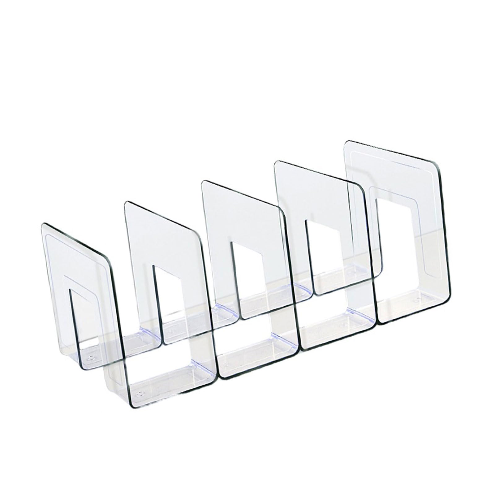 MICFENY Stylish Clear Sturdy Acrylic Handbag Organizers 4 Section Shelf Divider for Closet and Display Stand Storage Holder